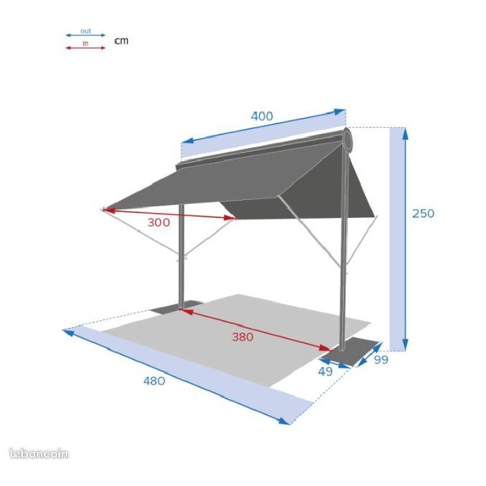outdoor/gazebos-awnings-shading/hespéride-salsa-awning-4x3m-slate-grey