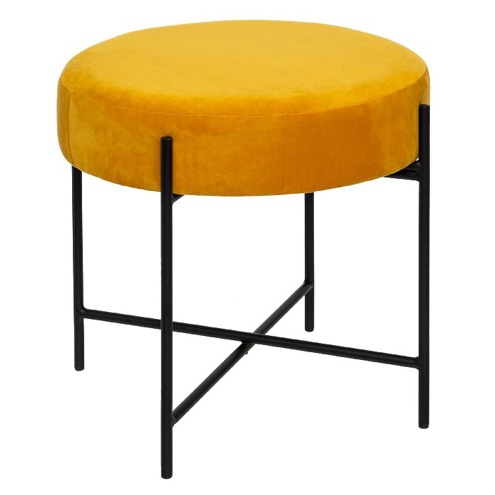 living/seating-accents/atmosphera-arty-ochre-velvet-stool