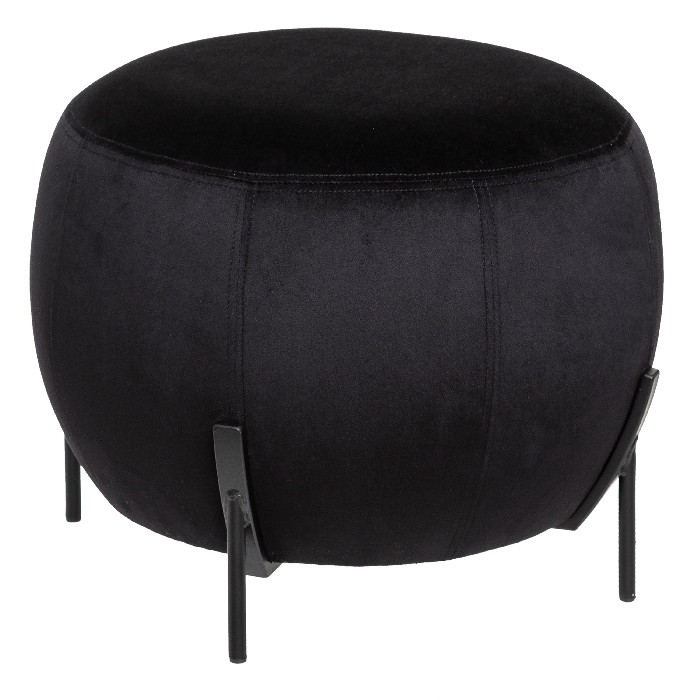 living/seating-accents/atmosphera-velvet-pouf-with-metal-legs-d44cm-x-h35cm-black