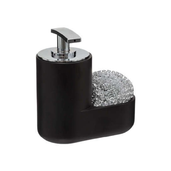 kitchenware/miscellaneous-kitchenware/5five-soap-dispenser-with-sponge-holder-black-14cm-x-15cm