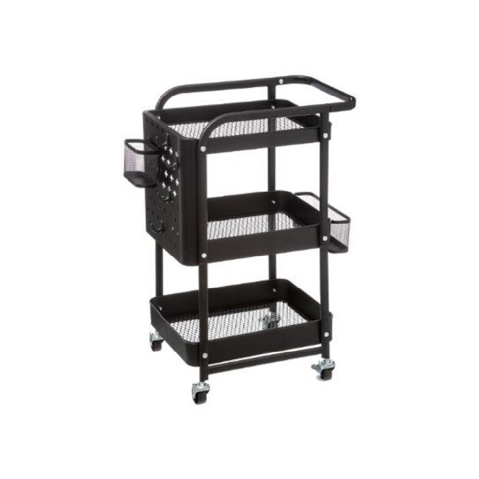 kitchenware/racks-holders-trollies/5five-metal-trolley-black