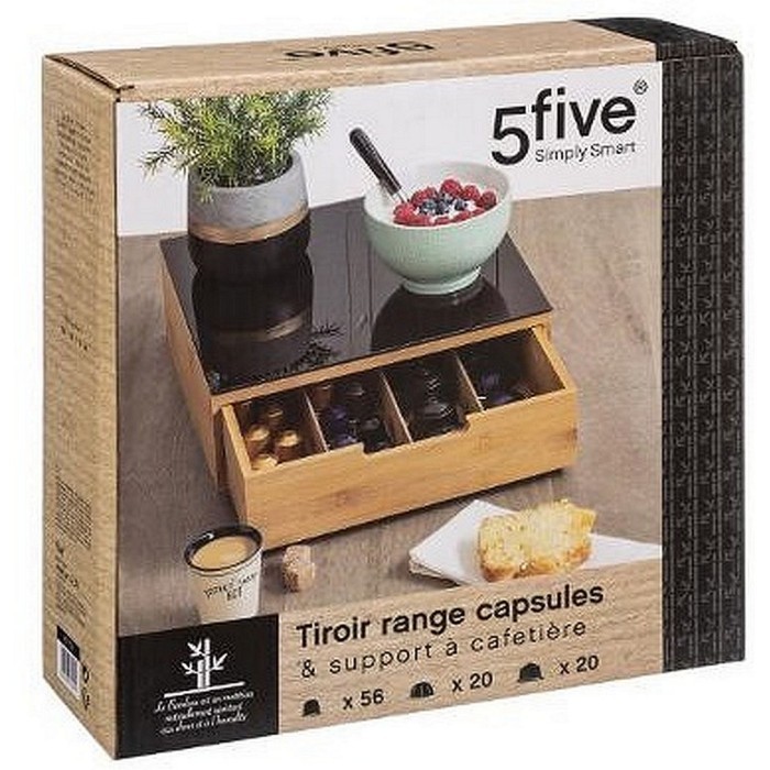 kitchenware/miscellaneous-kitchenware/5five-capsule-holder-drawer-black-with-bamboo