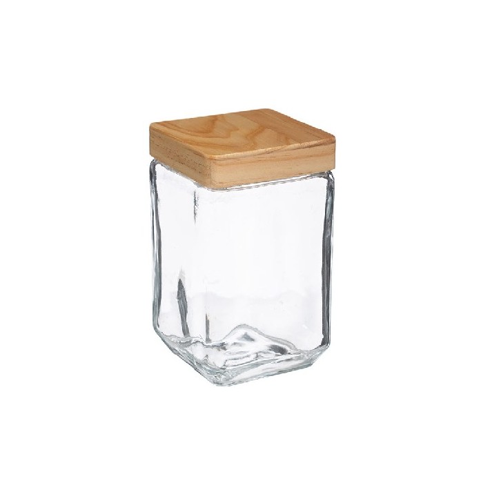 kitchenware/food-storage/5five-square-jar-glass-with-pine-lid-17l-box