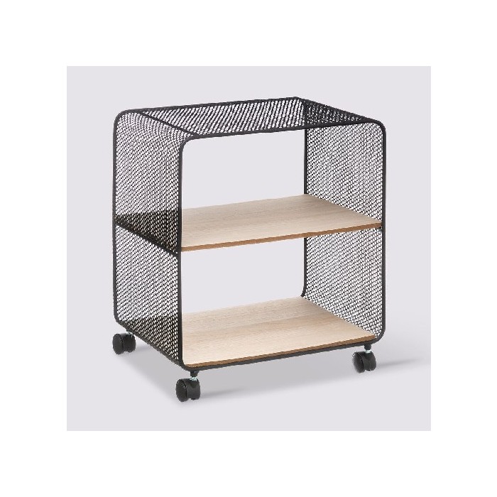 living/shelving-systems/atmosphera-2-comaprtment-rolling-shelf-black