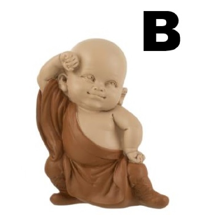 home-decor/decorative-ornaments/monk-polyresin-brown-assortment-of-2