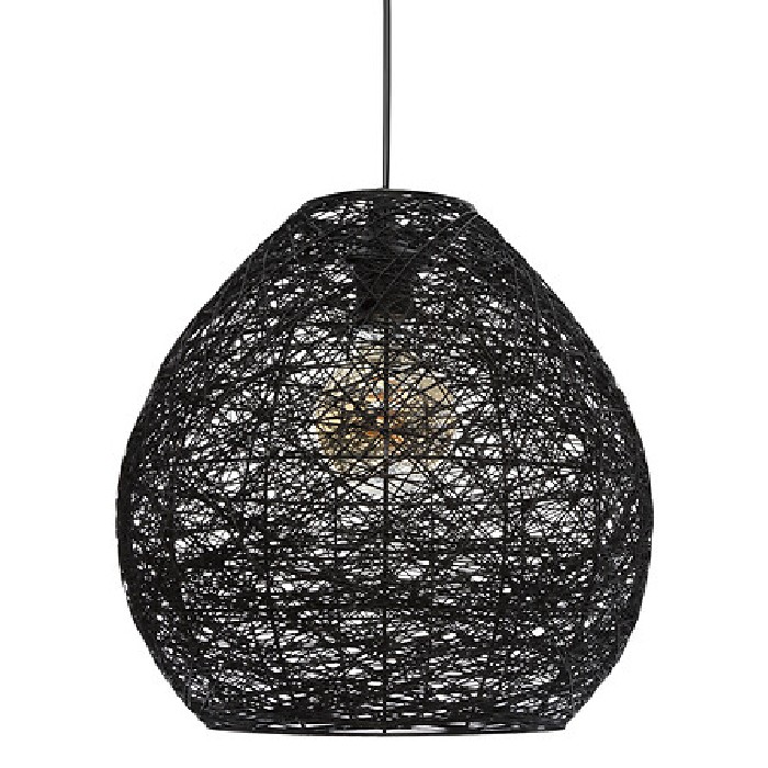 lighting/chandelier-pendant-lighting/atmosphera-mona-black-cotton-pendant-lamp-diameter-34cm