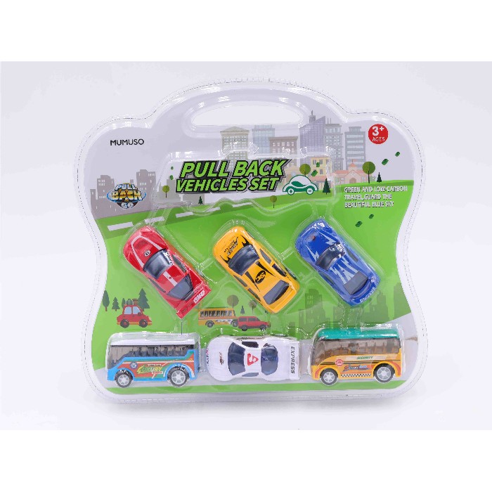 kids-and-stationery/toys/mumuso-pull-back-vehicles-set-6-pack