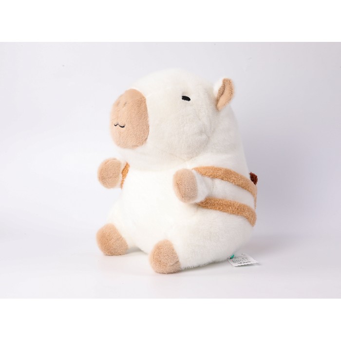 kids-and-stationery/toys-dolls-soft-toys/mumuso-35cm-plush-toy-white-capybara-with-brown-backpack