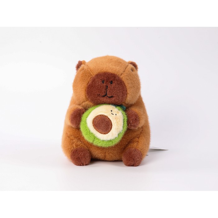 kids-and-stationery/toys-dolls-soft-toys/mumuso-23cm-plush-toy-capybara-with-avocado