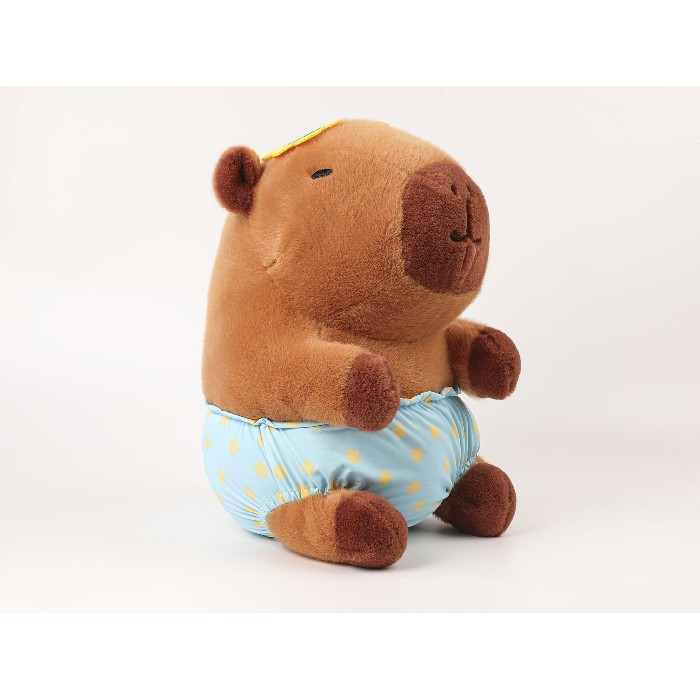 kids-and-stationery/toys-dolls-soft-toys/mumuso-summer-series-stuffed-animal-35cm-capybara-wearing-swimming-trunks