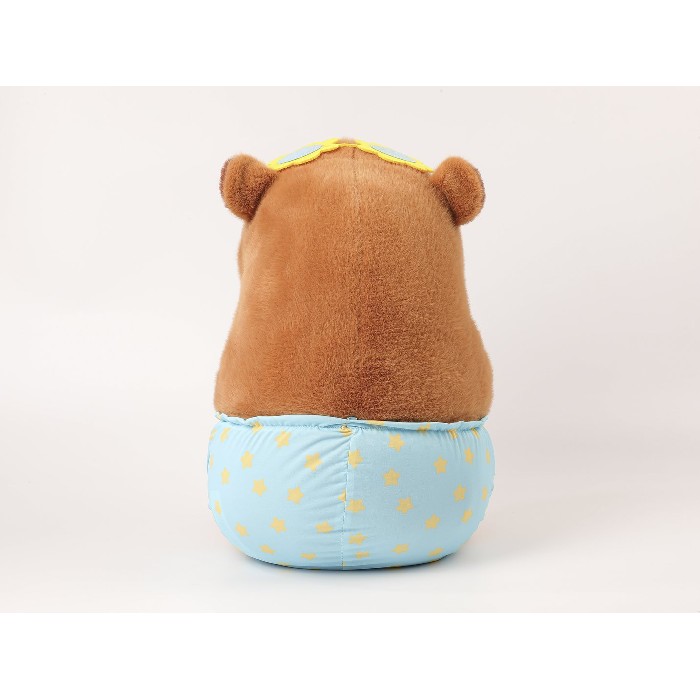 kids-and-stationery/toys-dolls-soft-toys/mumuso-summer-series-stuffed-animal-35cm-capybara-wearing-swimming-trunks