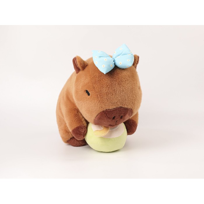 kids-and-stationery/toys-dolls-soft-toys/mumuso-summer-series-stuffed-animal-35cm-capybara-with-coconut