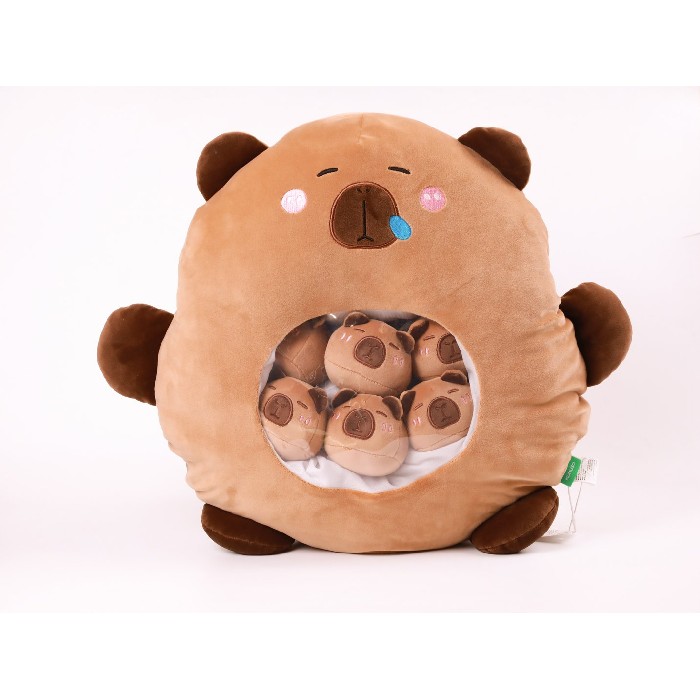 kids-and-stationery/toys-dolls-soft-toys/mumuso-60cm-capybara-stuffed-animal-with-6-babies-inside
