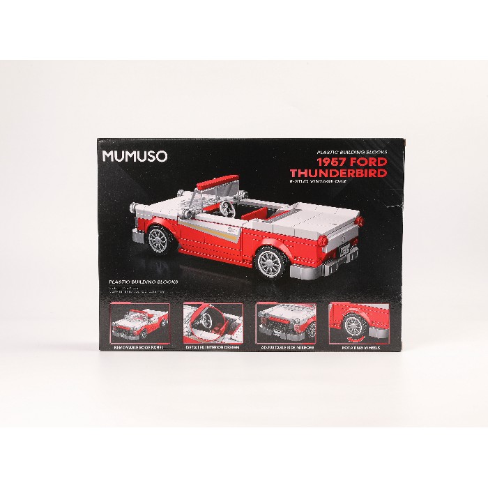 kids-and-stationery/toys-vehicles-remote-control-toys/mumuso-plastic-building-blocks-8-stud-vintage-car-#1957-ford-thunderbird