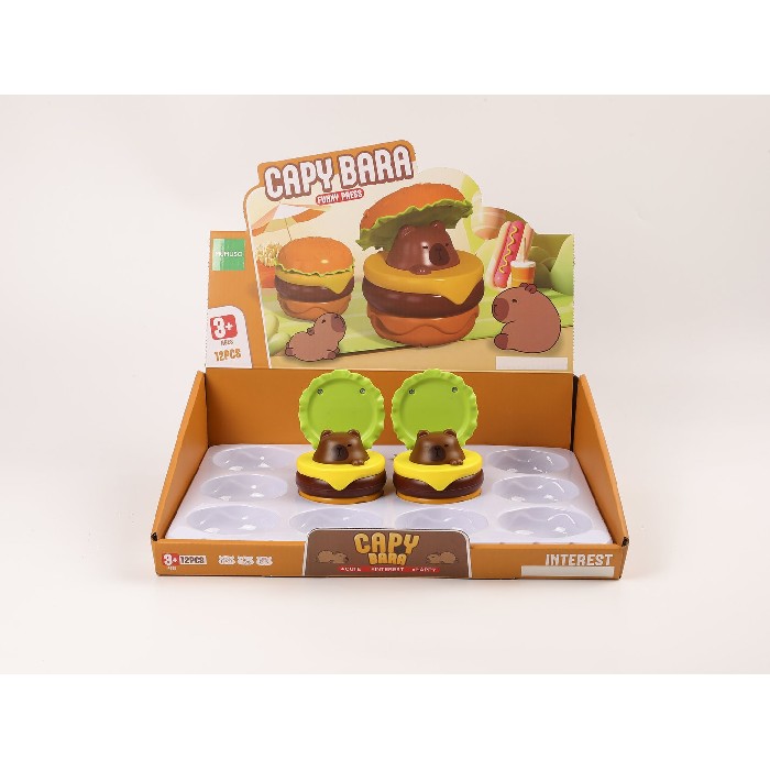 kids-and-stationery/toys-vehicles-remote-control-toys/mumuso-press-type-hamburger-shaped-car-for-kids-cute-capybara