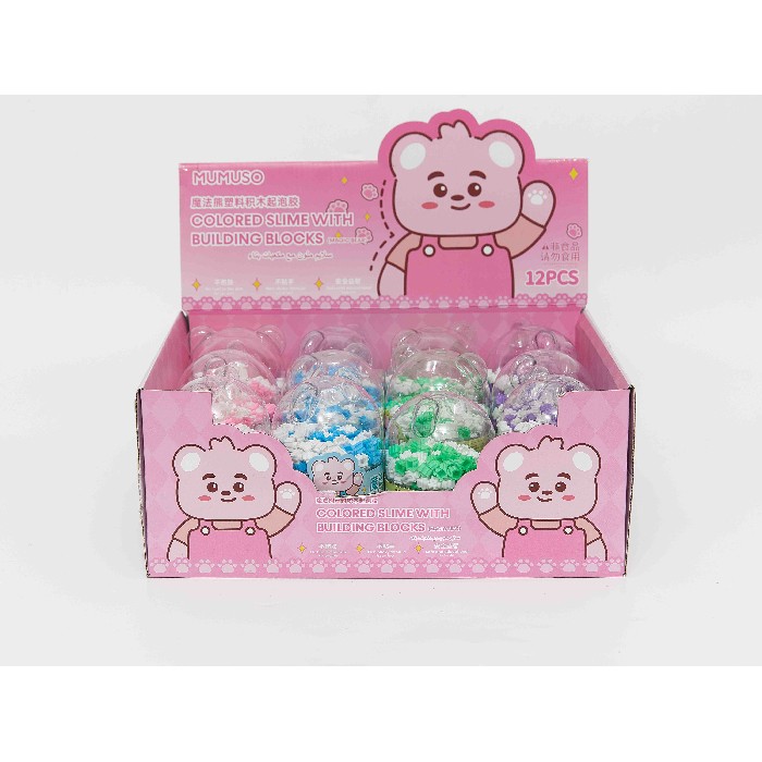kids-and-stationery/toys/mumuso-colored-slime-with-building-blocks-magic-bear