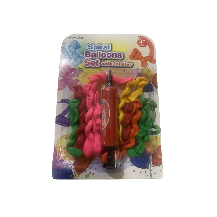 kids-and-stationery/toys/mumuso-spiral-balloons-set-with-inflator