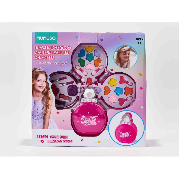 kids-and-stationery/toys/mumuso-3-layer-rotating-makeup-case-set-for-girls