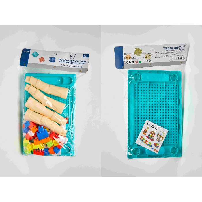kids-and-stationery/toys/mumuso-wooden-activity-table-with-building-blocks-50-pcs