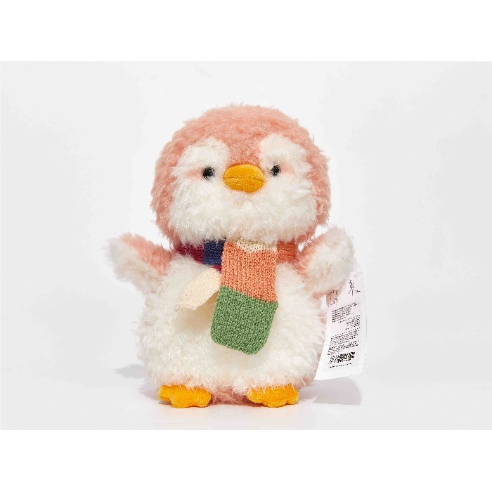 kids-and-stationery/toys/mumuso-25-cm-super-soft-plush-toy-pink-penguin-with-scarf