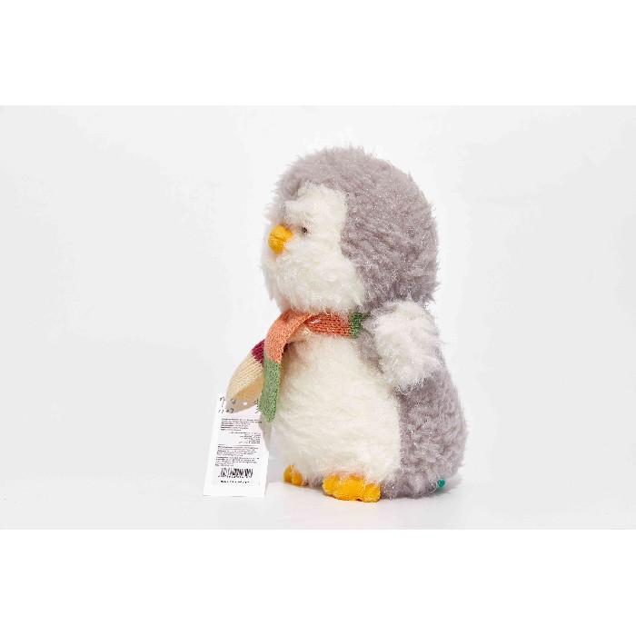 kids-and-stationery/toys/mumuso-25-cm-super-soft-plush-toy-grey-penguin-with-scarf