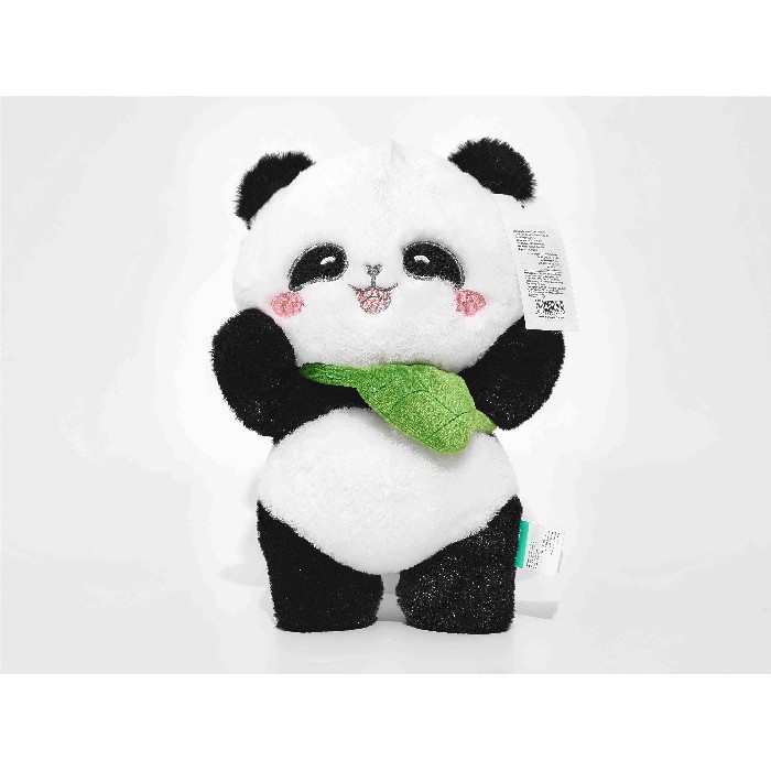 kids-and-stationery/toys/mumuso-32-cm-plush-toy-cute-panda-with-green-bag-in-standing-position