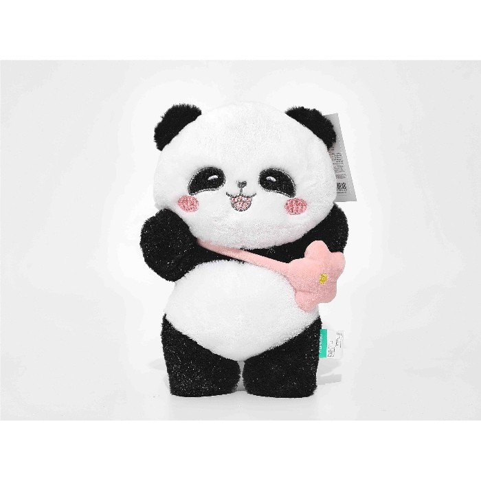 kids-and-stationery/toys/mumuso-32-cm-plush-toy-cute-panda-with-pink-flower-in-standing-position