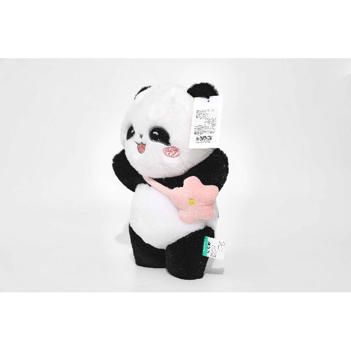 kids-and-stationery/toys/mumuso-32-cm-plush-toy-cute-panda-with-pink-flower-in-standing-position