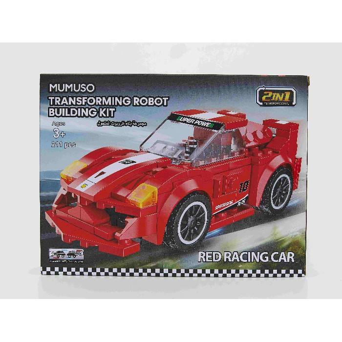 kids-and-stationery/toys/mumuso-transforming-robot-building-kit-red-sports-car211-pcs