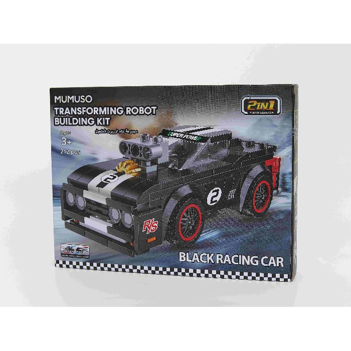 kids-and-stationery/toys/mumuso-transforming-robot-building-kit-black-sports-car212-pcs