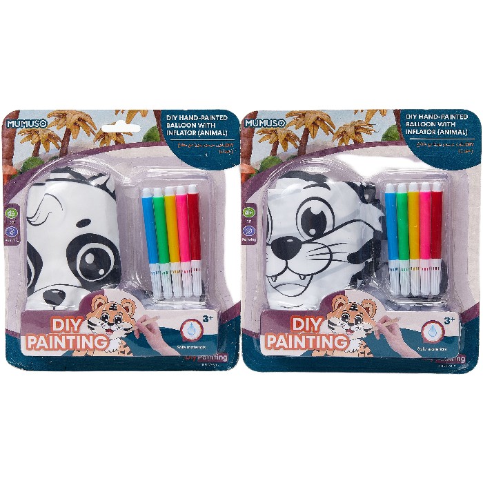 kids-and-stationery/toys-pocket-money/mumuso-diy-hand-painted-balloon-kit-with-inflator-animal-2-assorted