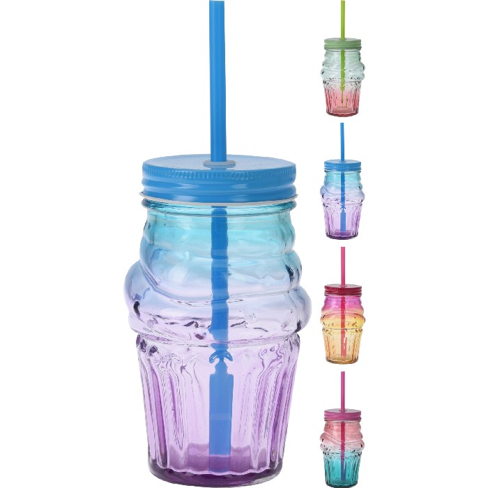 kitchenware/picnicware/drinking-glass-with-straw-475ml-4-assorted