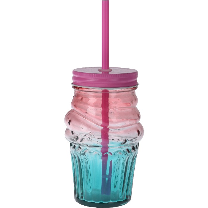 kitchenware/picnicware/drinking-glass-with-straw-475ml-4-assorted