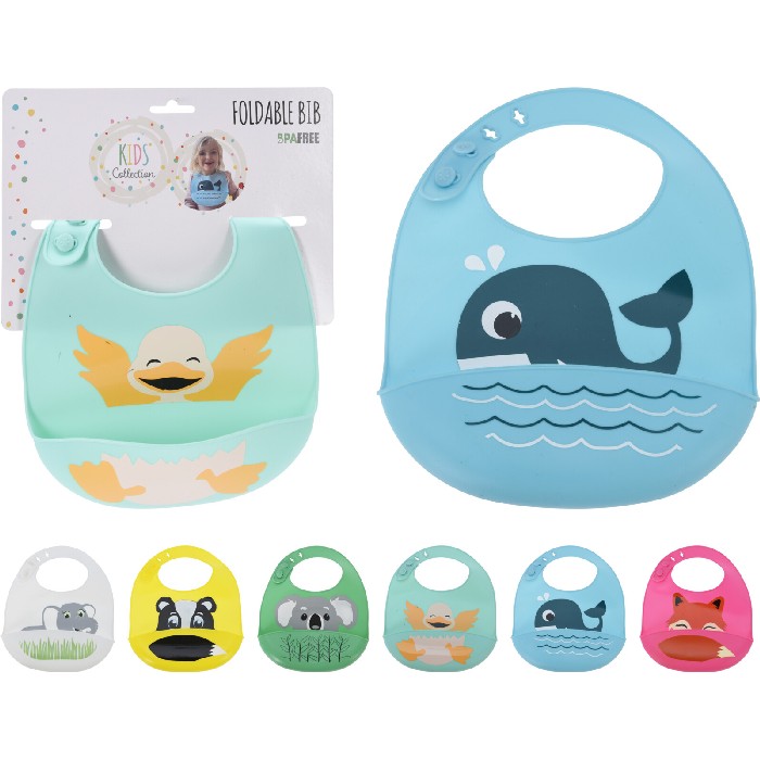 kids-and-stationery/kids-accessories-deco/silicone-baby-bib-with-crumb-catcher-6-assorted