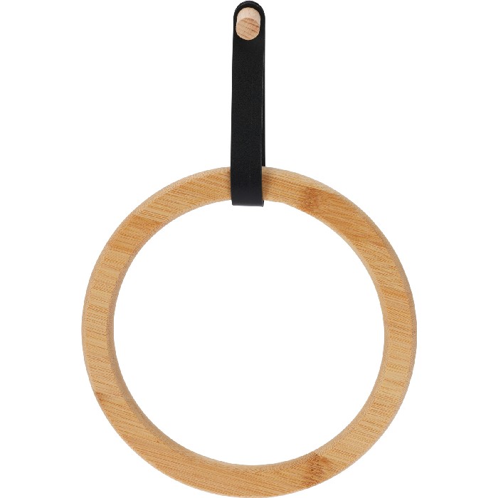 bathrooms/towel-rails-hooks/towel-ring-bamboo-and-pu-3-assorted