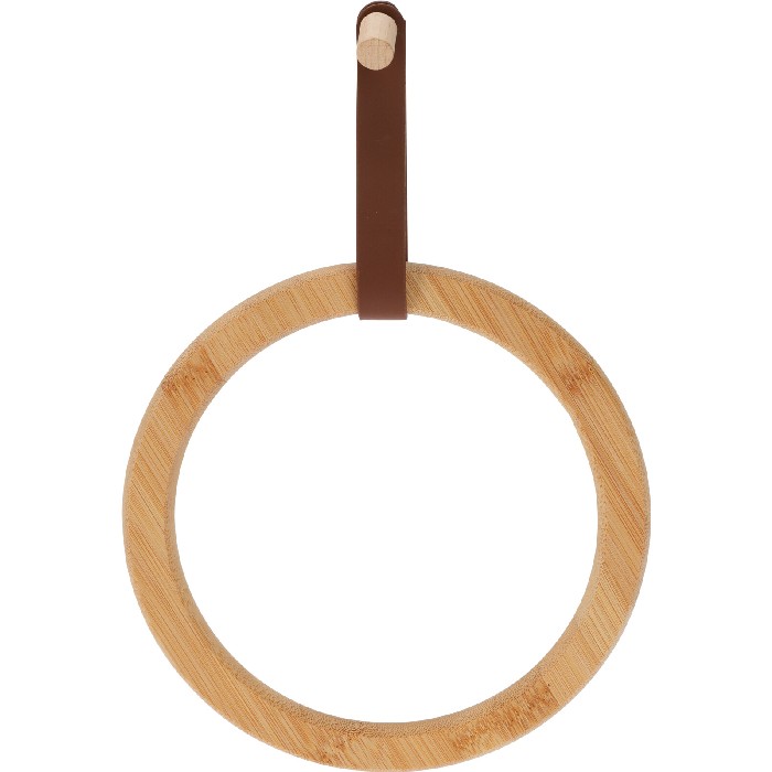 bathrooms/towel-rails-hooks/towel-ring-bamboo-and-pu-3-assorted