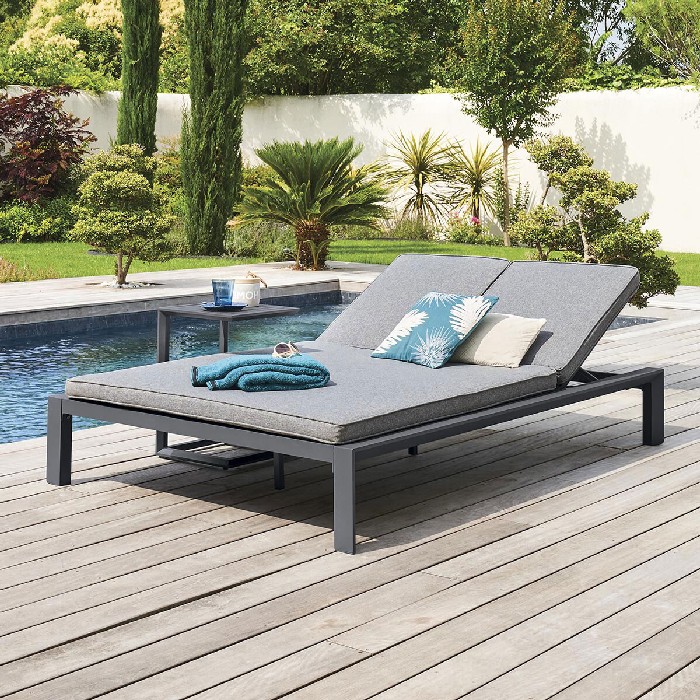 outdoor/swings-sun-loungers-relaxers/hespéride-double-sun-lounger-evasion-graphite