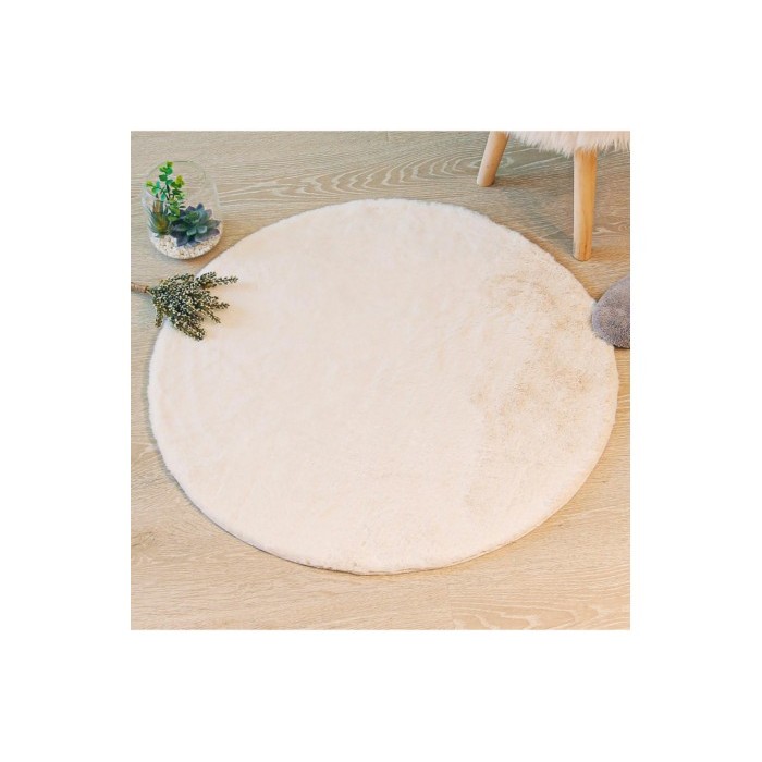 home-textiles/carpets-rugs/atmosphera-ivory-extra-soft-fur-rug-diameter-80cm