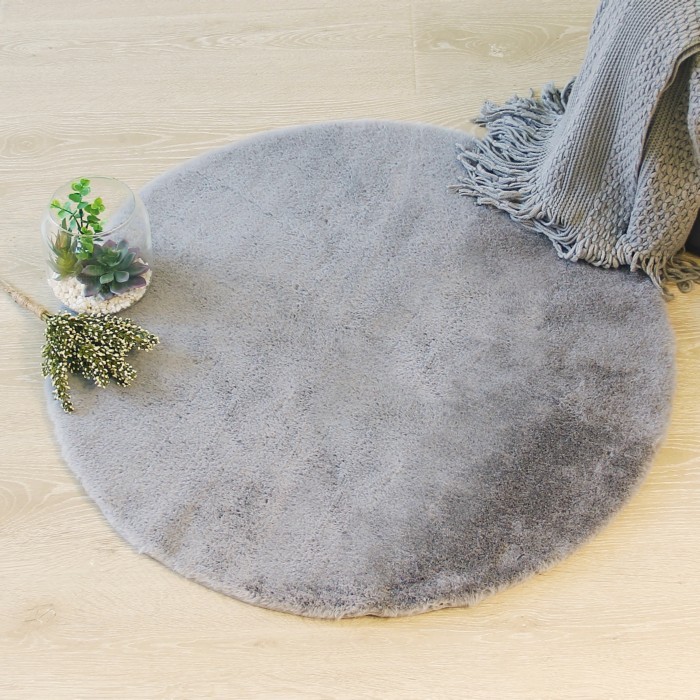 home-textiles/carpets-rugs/atmosphera-extra-soft-grey-fur-rug-diameter-80cm