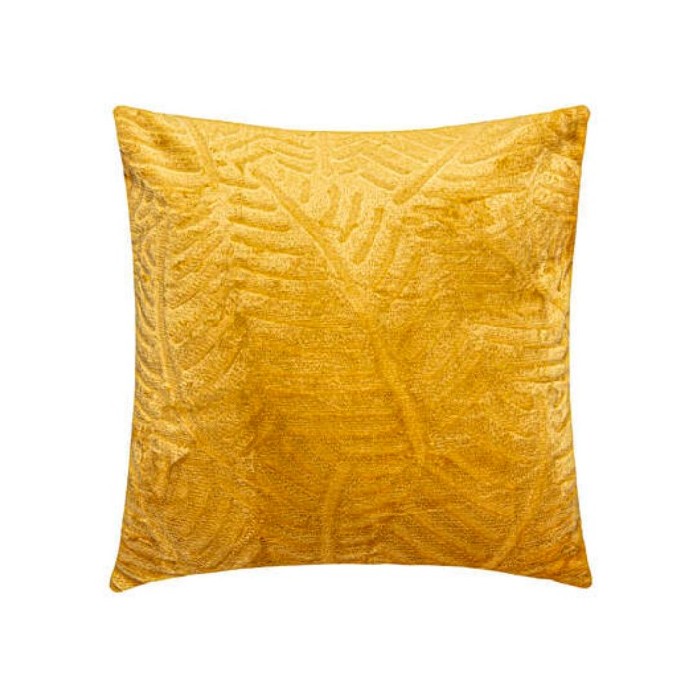 home-textiles/cushions-cushion-covers/atmosphera-leaf-cushion-yellow-40cm-x-40cm