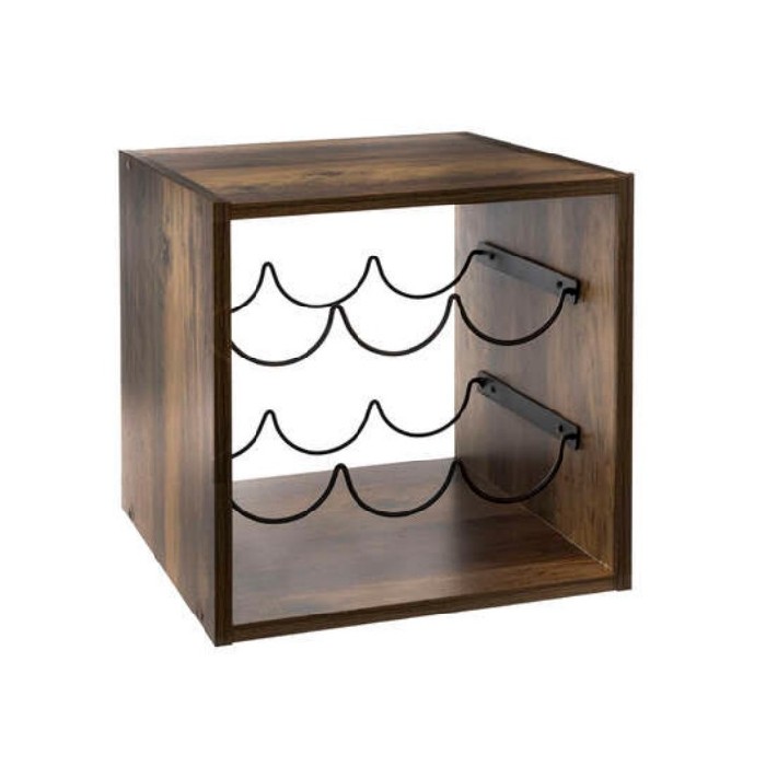 kitchenware/racks-holders-trollies/5five-bottle-wine-wooden-rack-31cm-x-31cm-x-31cm