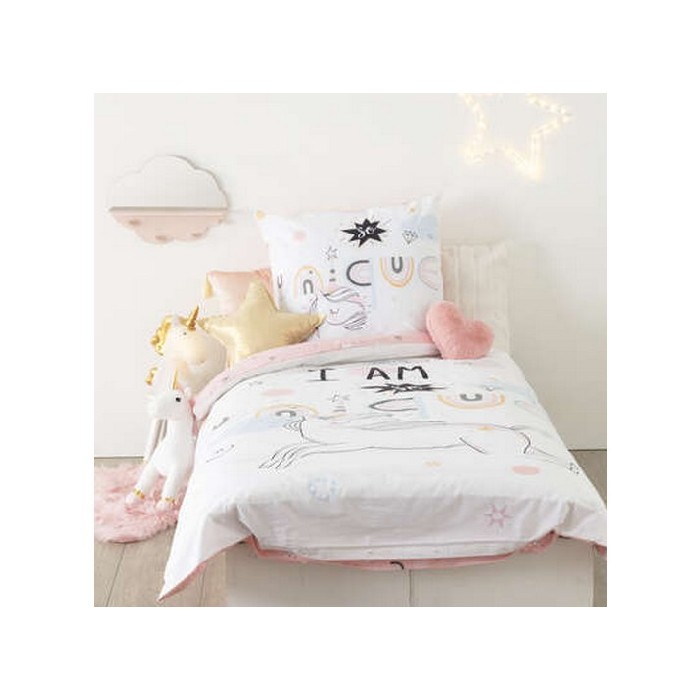 kids-and-stationery/kids-accessories-deco/atmosphera-unicorn-duvet-cover-and-pillowcase-cotton-140cm-x-200cm