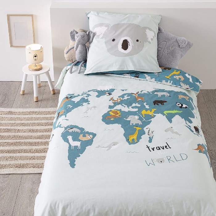 home-textiles/bed-sheets/atmosphera-for-kids-world-140cm-x-200cm-bed-set