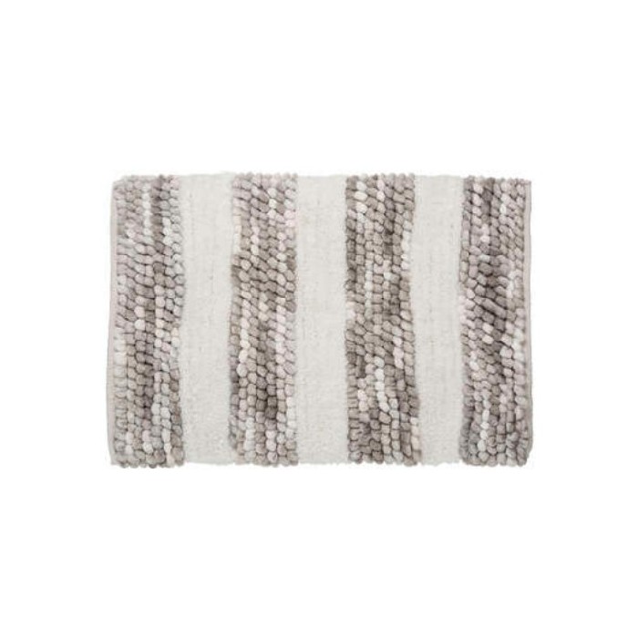 home-textiles/carpets-rugs/5five-grey-striped-thick-bath-mat-50cm-x-75cm