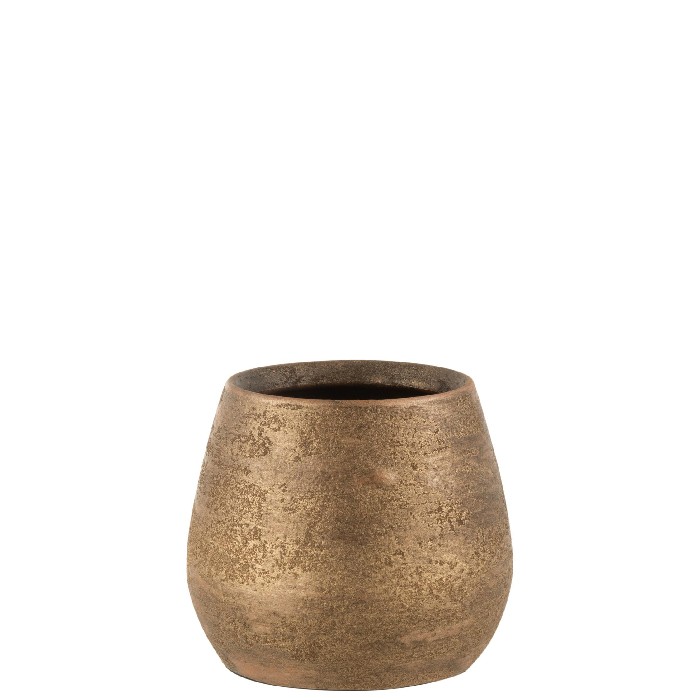 home-decor/indoor-pots-plant-stands/irregular-rough-ceramic-flowerpot-gold-medium