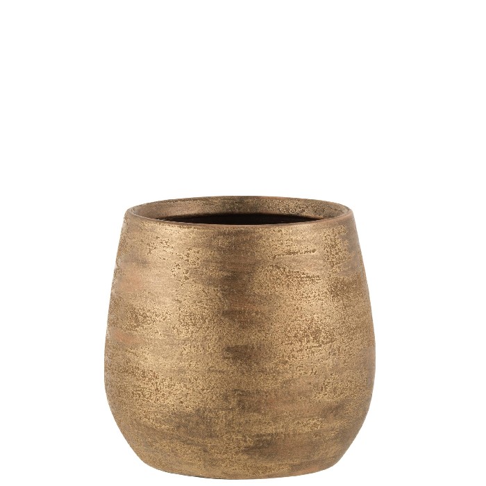 home-decor/indoor-pots-plant-stands/irregular-rough-ceramic-flowerpot-gold-large