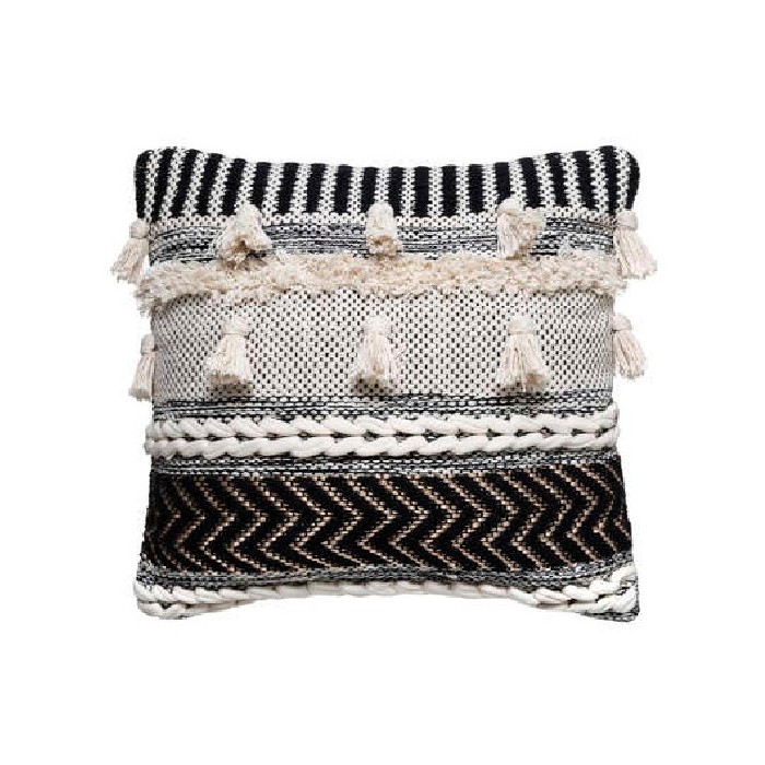 home-textiles/cushions-cushion-covers/atmosphera-cushion-3d-lurex-white-black-45cm-x-45cm