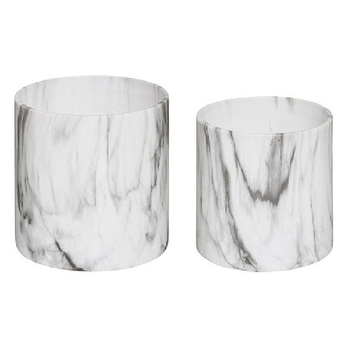 home-decor/indoor-pots-plant-stands/atmosphera-marble-ceramic-pots-black-white-set-of-2