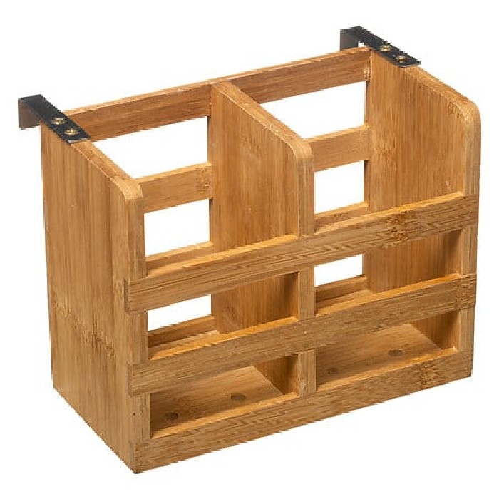 kitchenware/dish-drainers-accessories/5five-bamboo-cutlery-holder-with-2-hooks