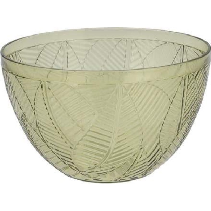 tableware/plates-bowls/green-bowl-with-a-leaf-motif-14cm